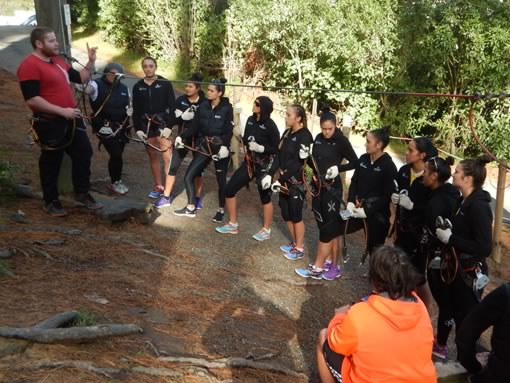 Central Netball finding out the AF is one of the best things to do in Wellington